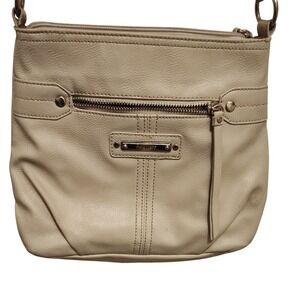 Nine West Crossbody Bag Purse, Neutral Beige Cream Color, Adjustable Strap